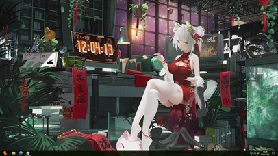 凯尔希新年贺图-晚上版