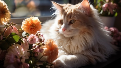 4K 慵懒猫咪 午后休闲时光