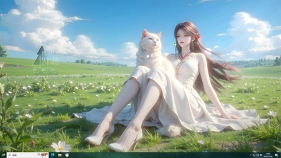 草原上喵和少女