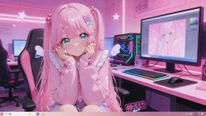 粉系电竞少女