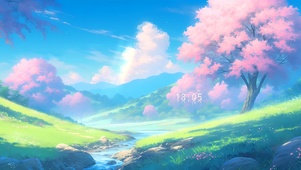 鸟鸣花香的山谷