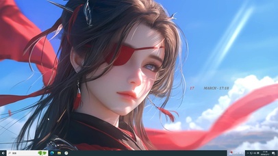 清纯气质国风蒙眼女孩