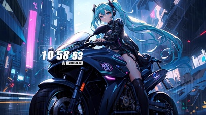 初音未来超酷机车