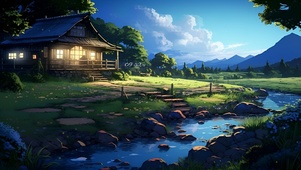 4K山间美景