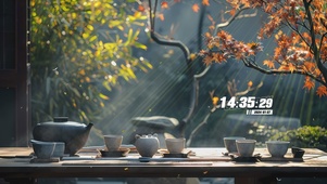 古风茶座风景