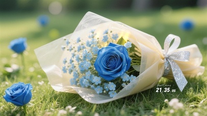 阳光小清新花草