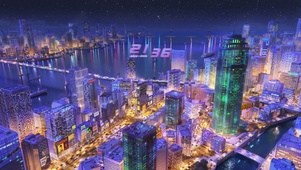 港湾城市夜景