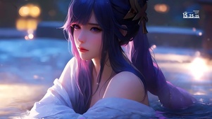 水中的女孩