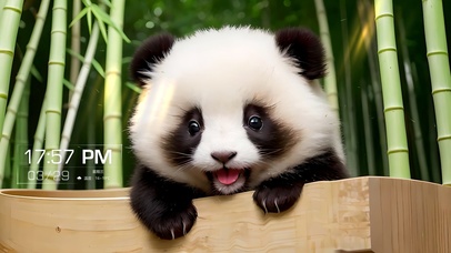 超萌的熊猫仔