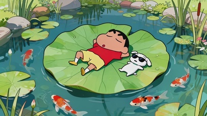 酣睡小新的梦境