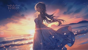 沙滩日落