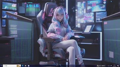 动漫主题 可爱电竞小萝莉