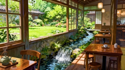 流水庭院茶馆