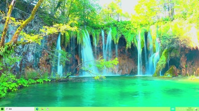 清新护眼瀑布主题