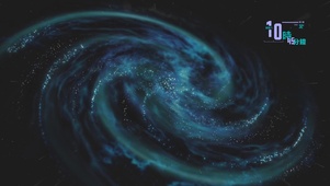 蓝色旋转星河