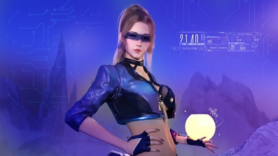 4K科技感美少女