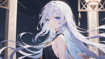 4K清纯可爱白发少女