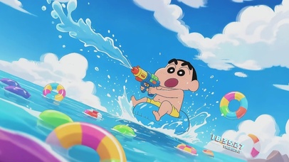 蜡笔小新的夏日清凉派对