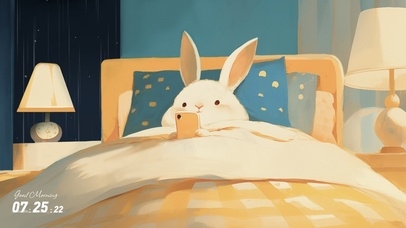 雨夜被窝小兔子