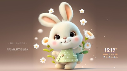 可爱雏菊小兔兔