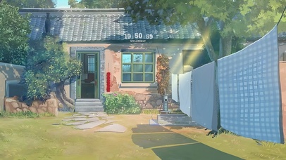 唯美治愈夏日庭院