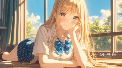 甜美学院制服女孩