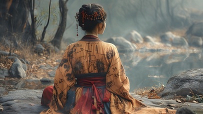 山海经神话神秘的巫女