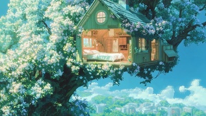 温馨树上小屋
