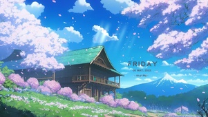 治愈樱花木屋