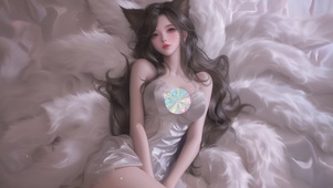 可爱猫耳朵女孩