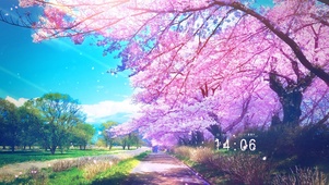 唯美阳光樱花