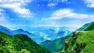 4k蓝天青山