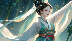 古风舞蹈少女