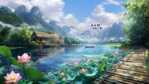 归隐荷田小屋