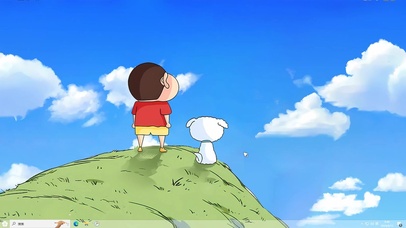 蜡笔小新与小白