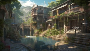 4K斑驳唯美建筑