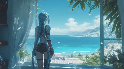 4K唯美治愈美少女金克斯