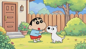 蜡笔小新和他的小狗