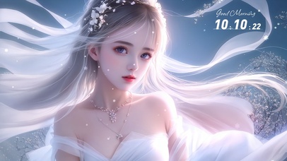 清新的美丽女孩