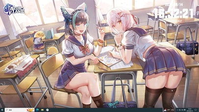 校园JK美少女 猫耳白毛