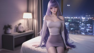 酒店短裙女孩
