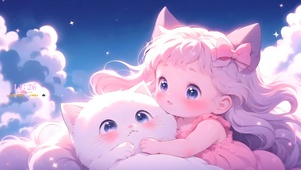 可爱大眼萌猫