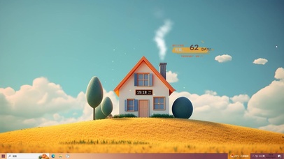 3D简约清新小屋