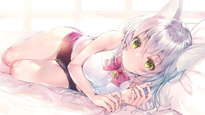 绿瞳兽耳娘 阳光很好