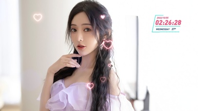 清纯性感长发美女