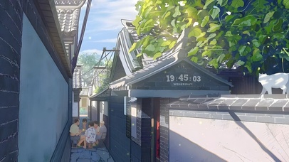 唯美夏日小巷胡同