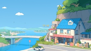 清新海边小屋