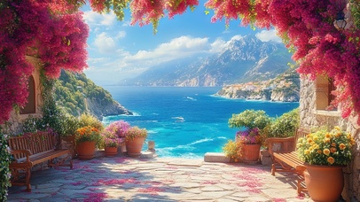 地中海海岛花园