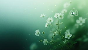 绿色花