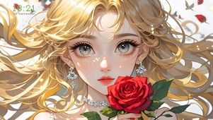 精致玫瑰女孩
